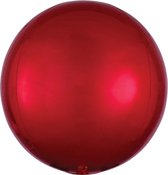 Orbz mat rood folie ballon.