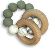 Chewies & More Basic Rattle Bijtring Sage/Marble 0m+