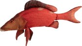 J-Line KUSSEN VIS PAUL POLYESTER ROOD