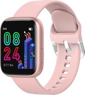 P4 1,4 inch volledige cirkel Full Touch siliconen band Smart Sport horloge IP67 Waterdicht, ondersteuning van realtime hartslagmeting / slaapbewaking / Bluetooth / wekker (roze)