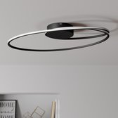 Lindby - LED plafondlamp- met dimmer - 1licht - metaal, aluminium - H: 4.5 cm - Inclusief lichtbron