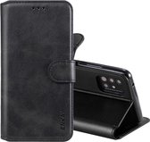 Voor Samsung Galaxy A51 ENKAY Hat-Prince horizontale flip lederen tas met houder & kaartsleuven en portemonnee (zwart)