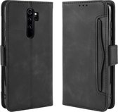 Voor Xiaomi Redmi Note 8 Pro Wallet Style Skin Feel Calf Pattern Leather Case, met aparte kaartsleuf (zwart)