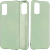 Voor Samsung Galaxy Note20 5G Pure Color Liquid Silicone Shockproof Full Coverage Case (Groen)