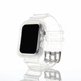 Voor Apple Watch Series 5 & 4 44 mm / 3 & 2 & 1 42 mm transparante TPU geÃ¯ntegreerde vervangende horlogeband