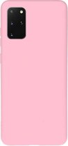 Voor Galaxy S20 Plus Effen Kleur Mat TPU Telefoonhoesje (Magenta)