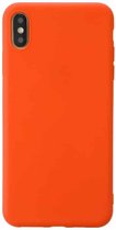 Voor iPhone XS Max schokbestendig mat TPU beschermhoes (oranje)