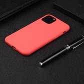 Voor iPhone 11 Pro Max Candy Color TPU Case (rood)