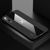 Voor Xiaomi Mi CC9e XINLI stiksels Doek textuur schokbestendige TPU beschermhoes (zwart)