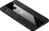 Voor Huawei Honor 8X XINLI stiksels Textue schokbestendig TPU beschermhoes (zwart)
