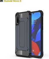 Magic Armor TPU + PC Combination Case voor Huawei Nova 5 (Navy Blue)