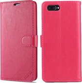 Voor OPPO K1 AZNS schapenvacht textuur horizontale flip lederen case met houder & kaartsleuven & portemonnee (rood)