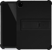 Voor iPad Pro 11 inch ï¼ˆ2018ï¼‰ Tablet PC siliconen beschermhoes met onzichtbare beugel (zwart)