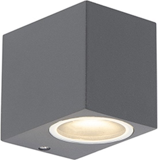 QAZQA Baleno I - Applique - 1 lampe - 65 mm - anthracite