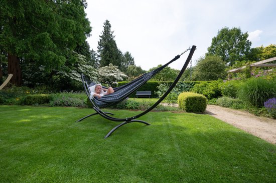 Hamac Double ' Comfort' Noir White - Zwart