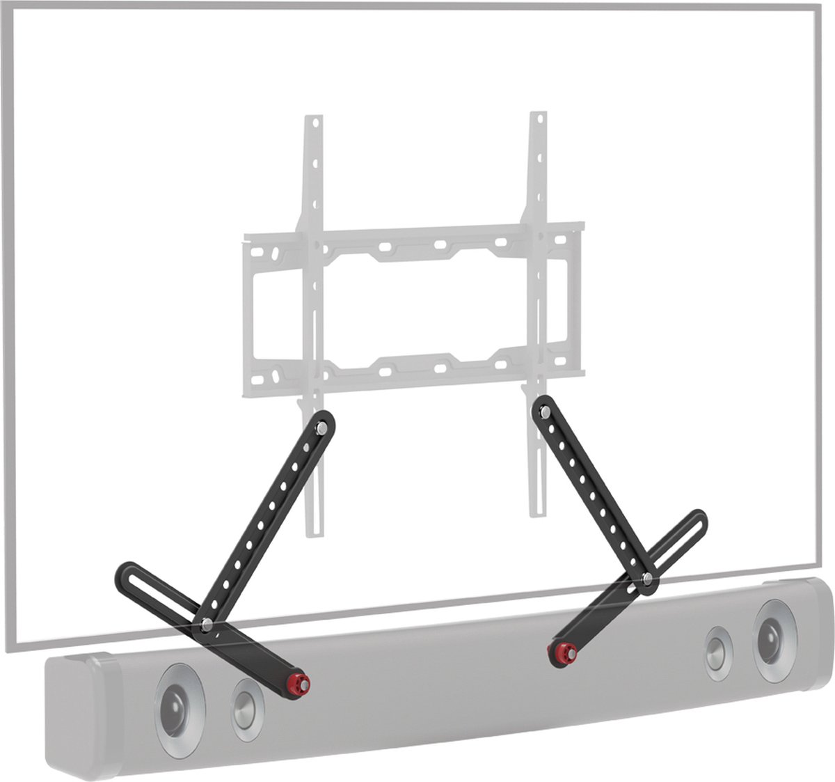 Barkan - Soundbar Beugel - Montage onder TV - Max. 80 Inch - Tot 6.5kg