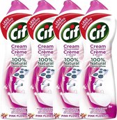 CIF Cream Pink Flower - 4 x 500 ml