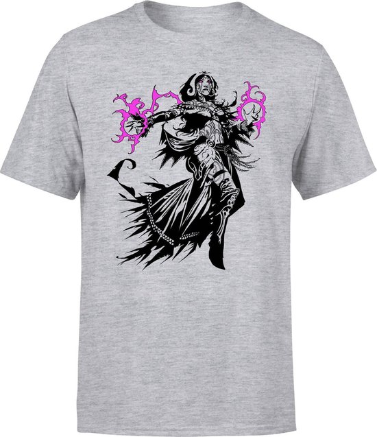 Magic The Gathering - Liliana Character Art T-shirt - Grey