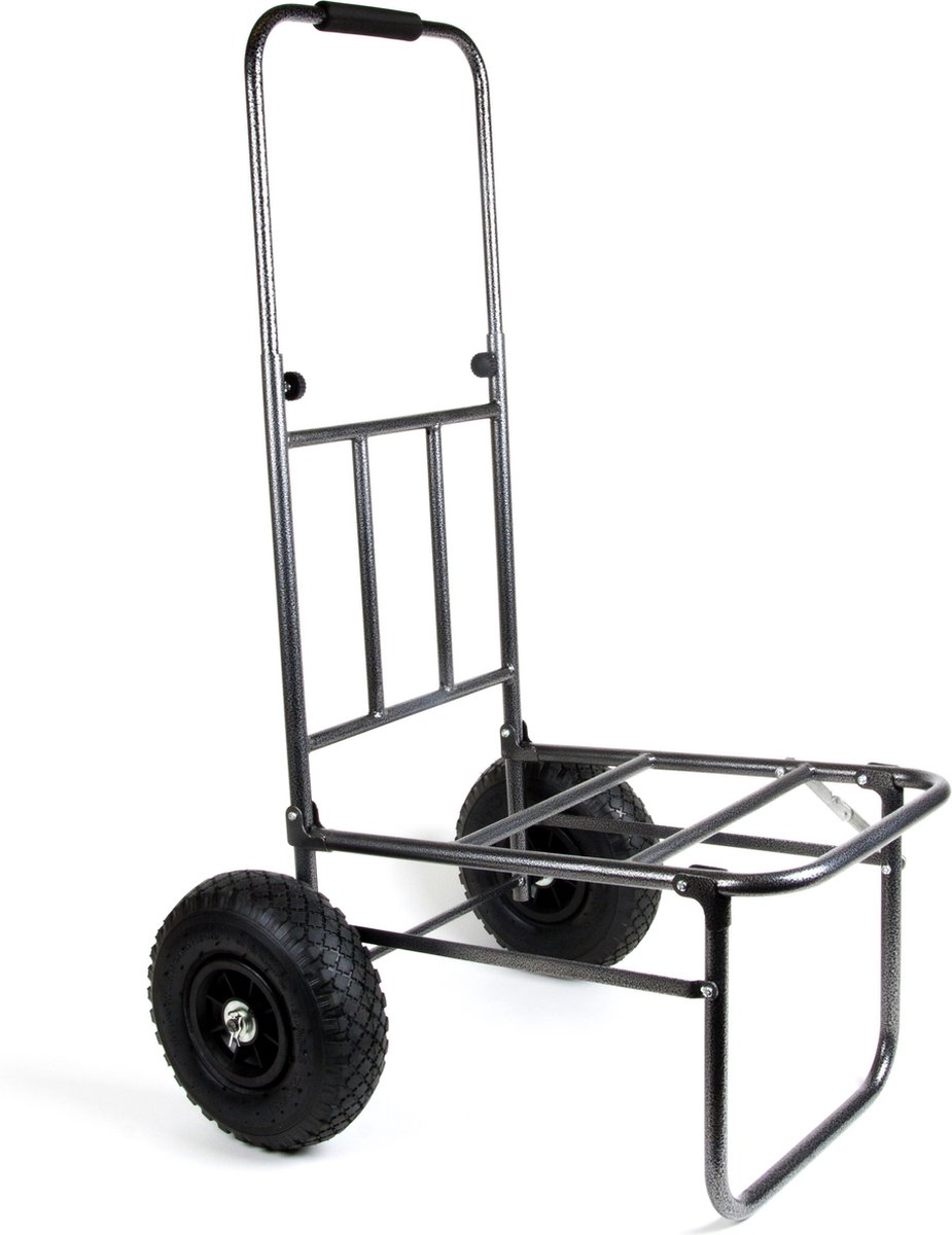 X2 Transportkar - Inklapbaar - Uitschuifbaar Handvat - Luchtbanden - Transportwagen - BagageTrolley - Camping Trolley