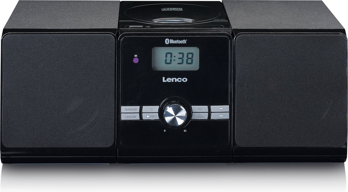 Lenco MC-030 - Stereoset met radio, Bluetooth®, USB en een AUX-ingang - Zwart