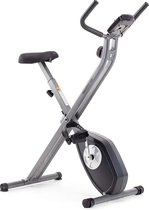 Gutos Smartfit Hometrainer fiets - Met LCD Scherm - Zwart - Zilver - Hometrainers Fitness - Opvouwbaar - Inklapbaar - Met meter