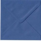 50 Luxe vierkante enveloppen - 14x14cm - Cobalt Blauw - 110 grams - 140x140mm