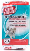 Simple solution wegwerp honden luier - small 12 st 38-48 cm - 1 stuks
