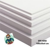Isolatiemateriaal - EPS60SE Piepschuim Tempex EPS isolatieplaten 50x50x4 cm pak 6 platen - isolatie materiaal