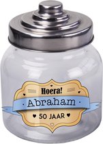 Paperdreams Snoeppot Abraham Glas Transparant 800 ml
