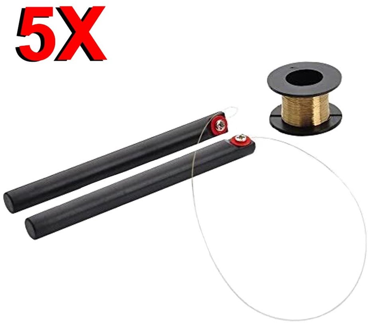 MMOBIEL 5x Molybdenum Draad goud - 0,08 mm - 100 meter - voor LCD Front Glas