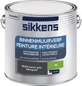 Sikkens Binnenmuurverf Mat - RIJKS kleuren - zwart grijs - 2,5 L
