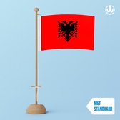 Tafelvlag Albanie 10x15cm | met standaard