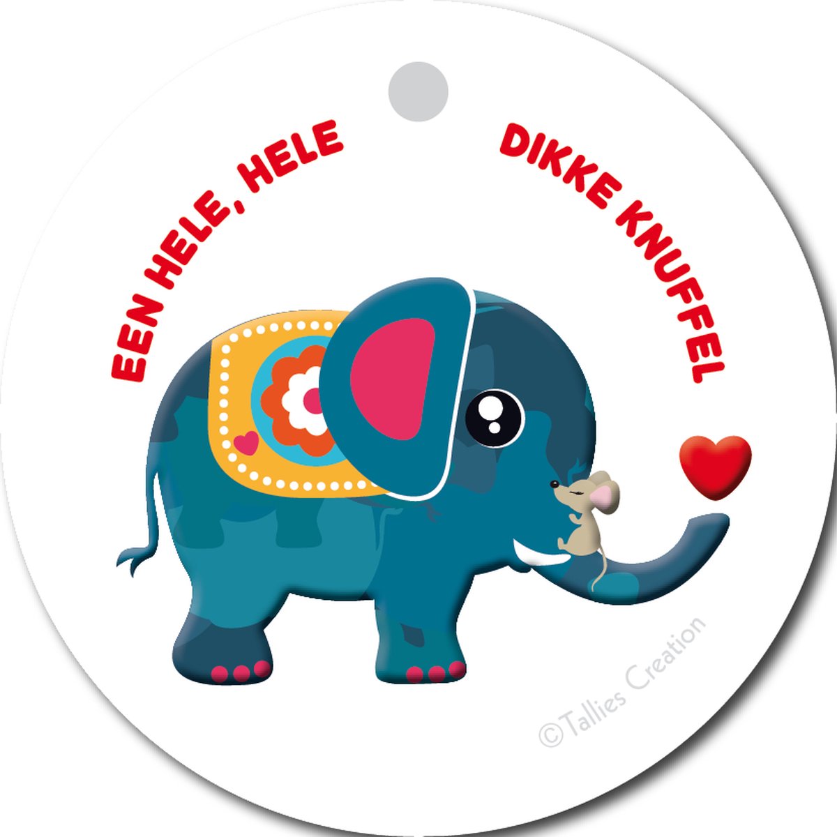Tallies Cards - kadokaartjes - bloemenkaartjes - Hele dikke knuffel - Primo - set van 5 kaarten - beterschap - ziekte - 100% Duurzaam
