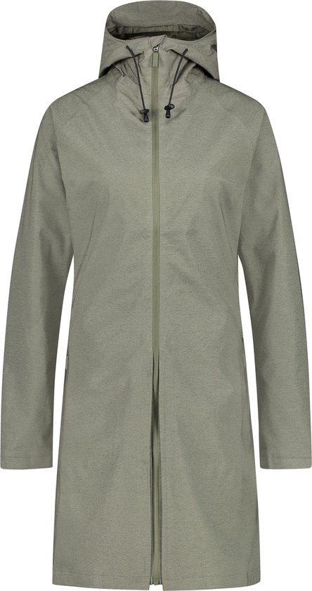 AGU SeQ Regenjas - Regenjas Dames Waterdicht - Regenjas Lang model - Water- en Winddicht - Ademend - Groen - L