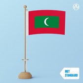 Tafelvlag Malediven 10x15cm | met standaard