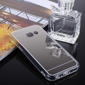 Voor Galaxy J7 prime acryl + tpu galvaniseren spiegel beschermende achterkant geval (zilver)
