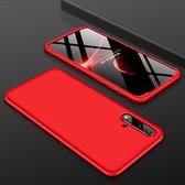 GKK Three Stage Splicing Full Coverage PC Case voor Huawei nova 5 (rood)