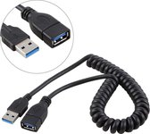 1,5 m hoge snelheid USB 3.0 man-vrouw intrekbare veer verlengkabel