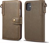 Voor Galaxy A71 koeienhuid textuur horizontale flip lederen tas met houder & kaartsleuven & portemonnee & lanyard (koffie)