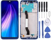Lcd-scherm en digitizer volledige montage met frame voor Xiaomi Redmi Note 8 (blauw)