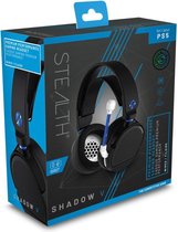 Steath - SP-Shadow V Premium Stereo Game Headset - Zwart/Blauw