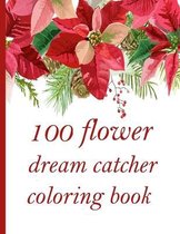 100 flower dream catcher coloring book