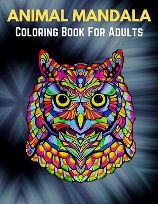 Animal Mandala Coloring Book For Adults - cover