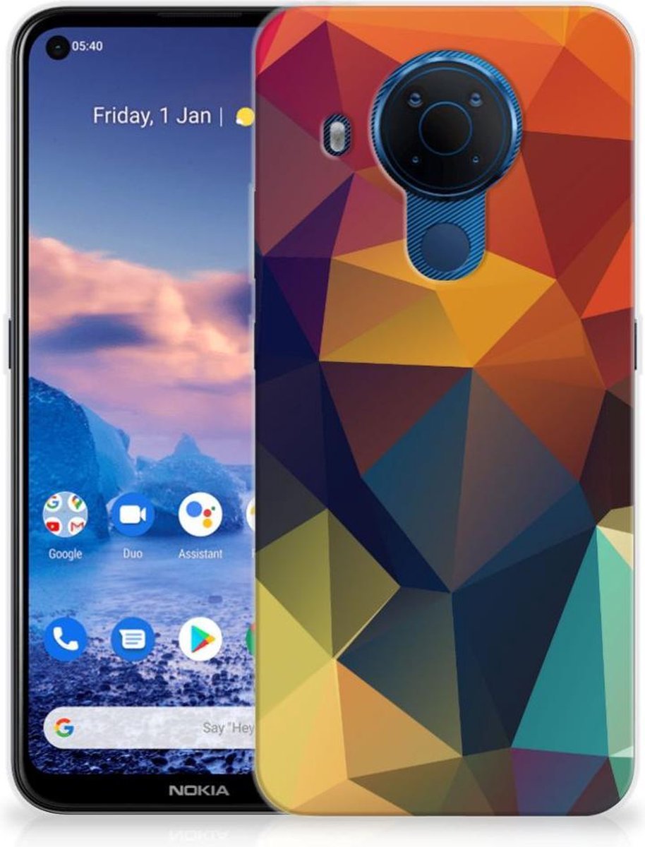 Nokia 5.4 TPU Hoesje Polygon Color