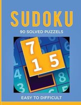 Sudoku 90 Solved Puzzels - Easy to Difficult