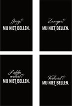 “MIJ NIET BELLEN” kaarten set (8X) - KEER