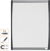 Nobo Droog Uitwisbaar Whiteboard Met Gewelfde Lijst - 35,5x28cm - Inclusief Whiteboard  Accessoires - Ideaal Voor Kantoor Of Thuiswerkplek