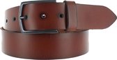 Leatherbelove - Lederen broekriem - Cognac - 90 cm