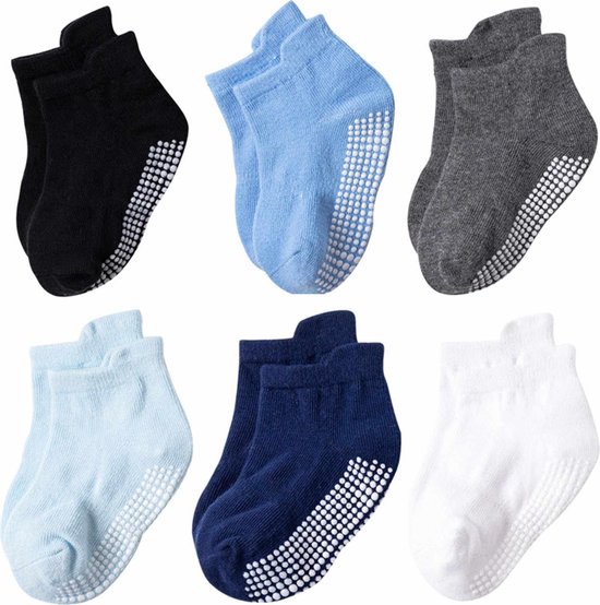 maat Evacuatie Sortie Antislip sokken voor baby's/kinderen|Jongens sokken 1-3 jaar|Anti slip|6  paar | bol.com