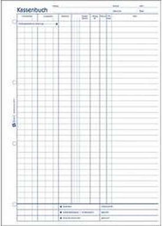 Avery Zweckform Kasboek – A4, 100 Vellen Met Doorslag, Veiligheidsdruk En Juridisch Getest, Wit